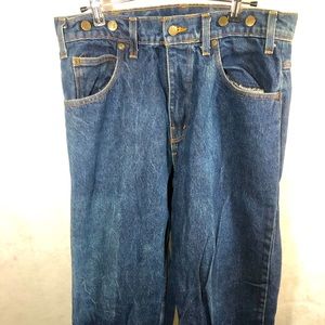 Prison Blues Prsn Blu USA Men's Heavy Duty Work Jeans 32/30 Suspender Buttons